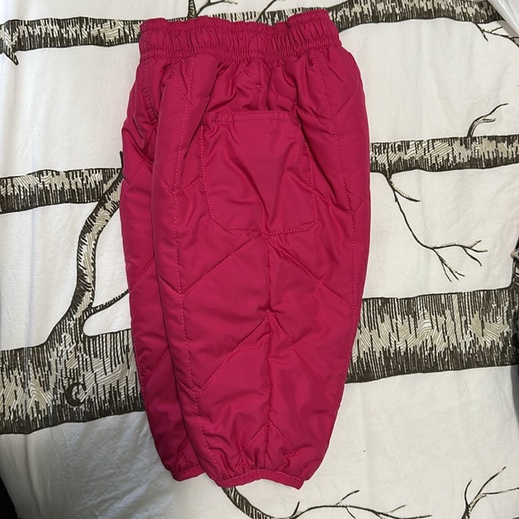 North face infant snow pants pink 3-6months reversible - Picture 4 of 5